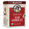 Badger - Beard Grooming Kit, Beard Oil Tin & Beard Balm 1 fl oz, Babassu & Jojoba, Certified Organic, Facial Hair Leave-in Conditioner