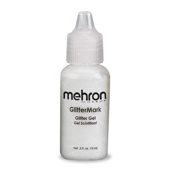 Mehron Makeup GlitterMark Glitter Gel (.5oz) (CRYSTAL WHITE)