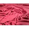 Soft handle 2x1 ribbed jersey fabric, per metre - plain - strawberry