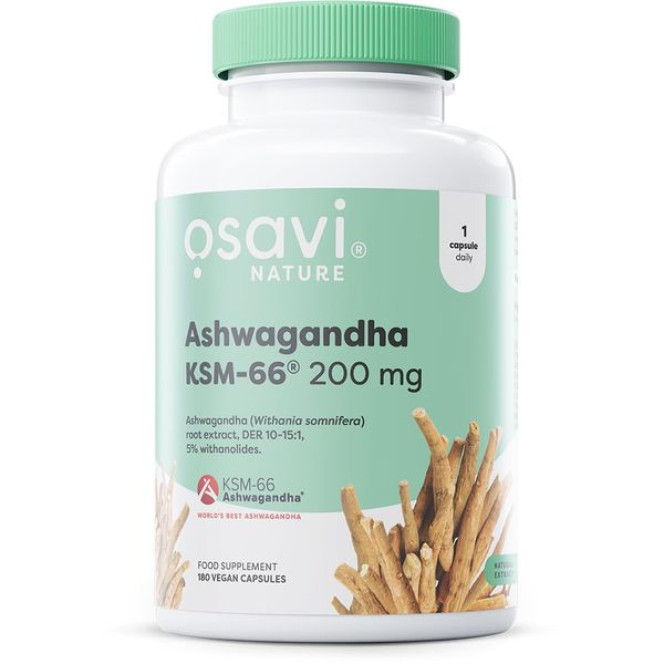 Osavi Ashwagandha KSM-66, 200mg - 180 vegan caps