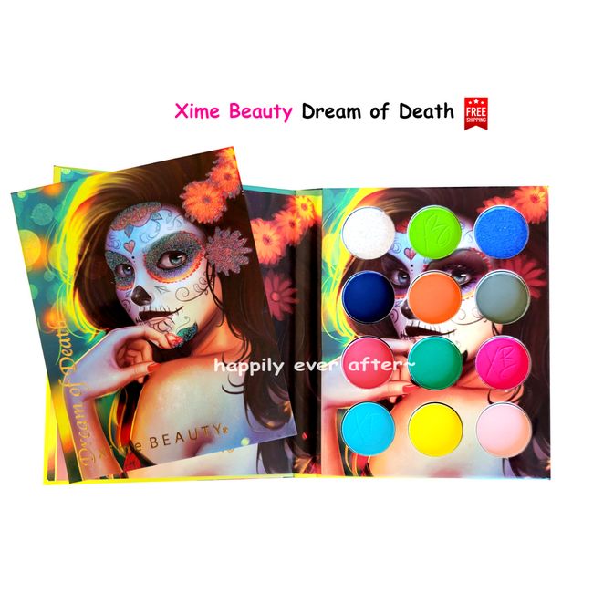 Xime Beauty Dream of Death Eyeshadow Palette, 12 Colors VEGAN Eyeshadow Palette