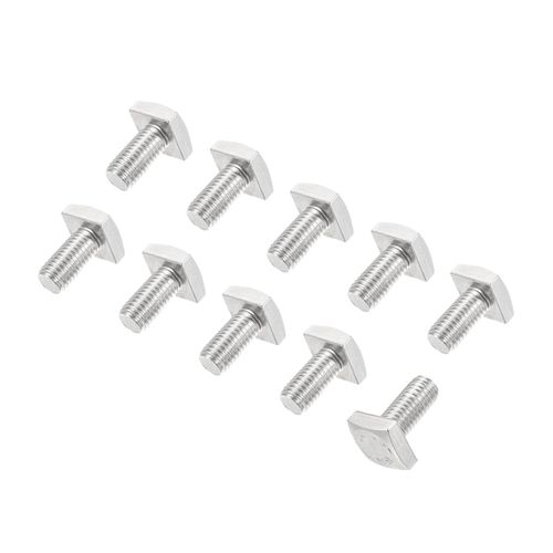 uxcell Square Head Bolt, Full Thread, 304 Stainless Steel, Grade C, Square Bolt, M6x12mm, 10 Pieces
