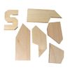 Letter S dissection Puzzle- 5 pieces make an S – 1921 design