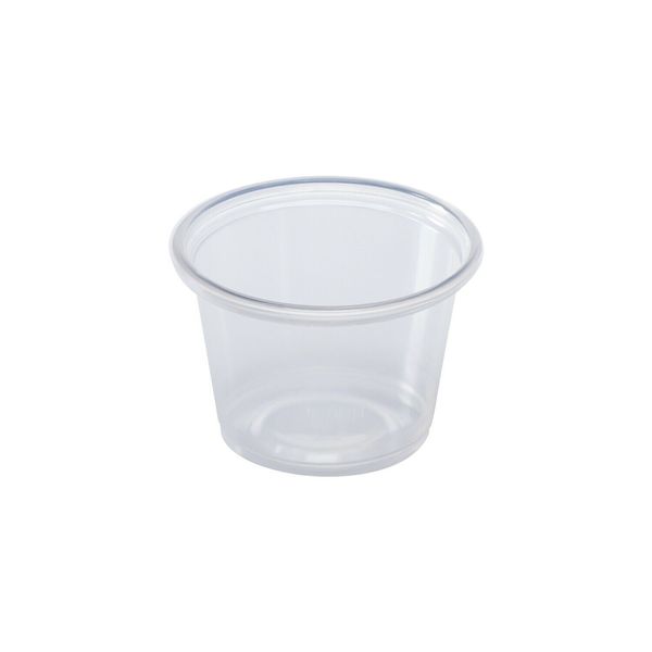 Karat 1oz Tall PP Plastic Portion Cups - Clear - 2,500 ct, FP-P100TALL-PP