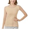 Selvan 100% Cotton Side Sweat Guard Sleeveless Beige LL