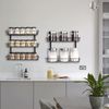 Adjustable Wall Mount Spice Rack Organizer, 12-Tier Dual-Use (Multi-Use) Hanging