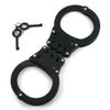 Ace Martial Arts Supply Hinged Heavy Duty Handcuffs and Keys, Black