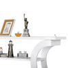 Accent Table Console Table Porch Side Table Curved Hallway Living Room White
