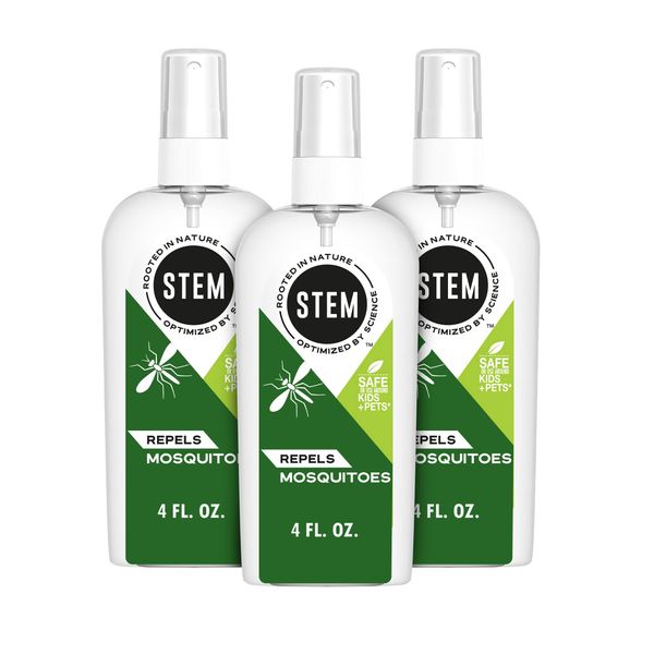 Stem Repels Mosquitoes: Mosquito Repellent Spray With Botanical Extracts; 4 fl oz (Pack Of 3)