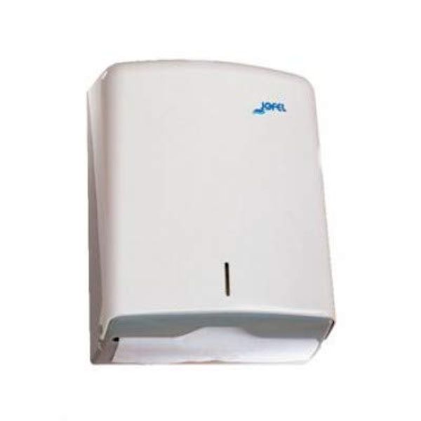 Durable Wall Mounted Hand Towel Dispenser White Plastic Azur -