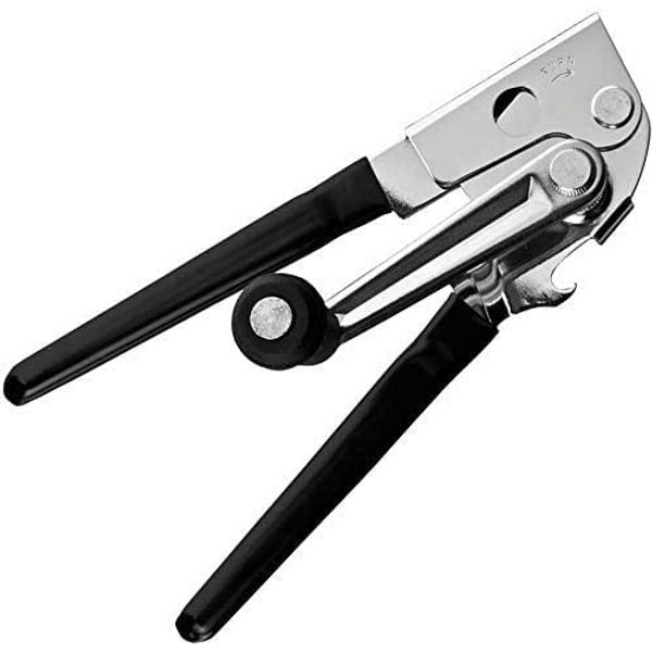 SoB Commercial Can Opener Manual Heavy Duty - Easy to Use with Comfortable Easy Crank Handle - Swing Grip Design - Hand Can Opener - Includes Built in Bottle Opener