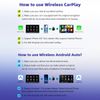 2025 USB Wireless CarPlay Adapter For iPhone Apple Wireless Dongle Plug and Play