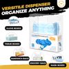 Double Glove Box Holder Dispenser - Wall Mount or Countertop Load Open Top Clear