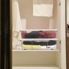 New,2 Pack 40qt Clear Underbed Stackable Storage Bins with Lids and Handles