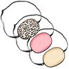 3 Pieces Silk Eye Patch Elastic Lazy Eye Patch Adult Adjustable Single Eye Patch with Elastic Strap (Leopard, Champagne, Peach)