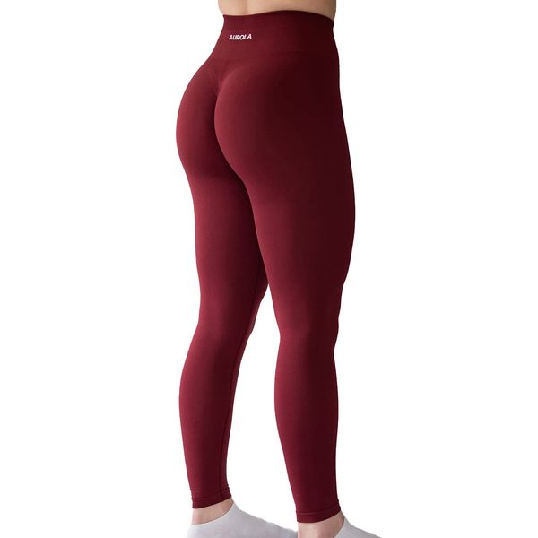 AUROLA Workout-Leggings für Frauen, Nahtlose Scrunch-Strumpfhose, Bauchkontrolle, Fitnessstudio, Fitness, Mädchen, Sport, aktive Yogahose