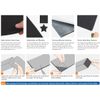 2Roll 20MM Foam Sheet Self Adhesive Rubber Padding Neoprene Sponge Rubber Mat US