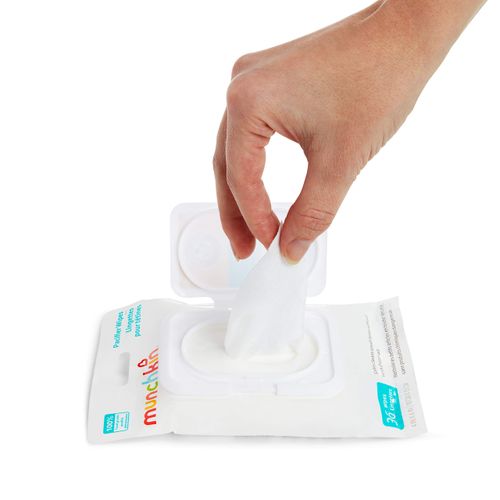 Munchkin® Arm & Hammer Pacifier Wipes - Safely Cleans Baby and Toddler Essentials, 2 Pack, 72 Wipes