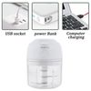 Electric Mini Garlic Press Chopper Meat Food Processor Mincer Portable USB 250ML
