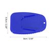 2pcs Motorcycle Kickstand Pad Stand Side Stand Extension Pad Blue