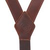 TOURBON Men's Y-Back Adjustable Elastic Suspender with Hooks Work Suspender Gift