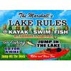 Anchor Graphix Personalized Lake Rules Sign/Kayak