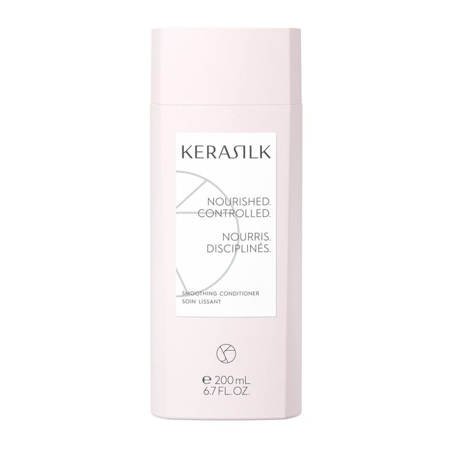 KERASILK Smoothing Conditioner |Intensively Nourishes & Conditions| Tames Frizz & Smooths Strands | For Coarse, Frizzy, Unruly Hair | Improves Manageability for All Hair Types & Textures | 200ml