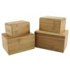 Small/Keepsake Bamboo Box Funeral Cremation Urn for Ashes, 40 Cubic Inches