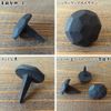 Iron Decorative Nail Black Diameter 1.0 inch (2.5 cm) ap025bk