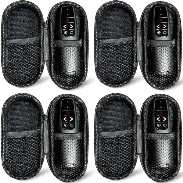 （4 Units） Presentation Clicker with 4 Cases Wireless Presenter Remote PowerPoint Pointer Slide Advancer for Mac Laptop PC Computer Keynote