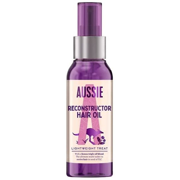 Aussie Miracle Hair Oil Reconstructor for Damaged Hair, 100 ml with Jojoba Seed Oil and Macadamia Nut Oil