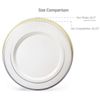 " OCCASIONS " 300 Pcs Set & 60 GuestWedding Disposable Plastic Plate & Silverware Combo Set (Diamond White & Silver plates, Silver Silverware)