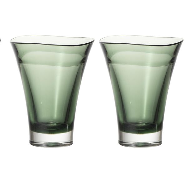 Plakira Shot Glass, Ochoko, Japanese Sake Glass, Green, 2.0 fl oz (60 ml), Pair of Glasses, Dishwasher Safe, For Camping, Heat Resistant Up to 212°F (100°C), Tritan Material, Unbreakable, Cup, 2.4 x 3.0 inches (6.1 x 7.6 cm), Made in Japan