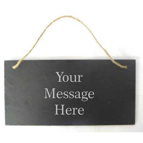 Personalised Engraved Slate Rectangle Plaque