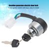 Key Ignition Switch Universal Gasoline Generator Ignition Control Switch 4 Wires with 2 Keys Engine Starter Switch for Farms, Gardens