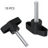 10 PCS M6 Handle Nuts,One Shape Clamping Screw Knobs