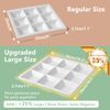 Cinf Ceramic 9-Compartment Tray White Microwave & Dishwasher Safe Perfect for Snacks and Desserts Multi-Section Serving Dish