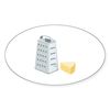 CafePress Cheese Grater Sticker Sticker (Oval 50 pk)