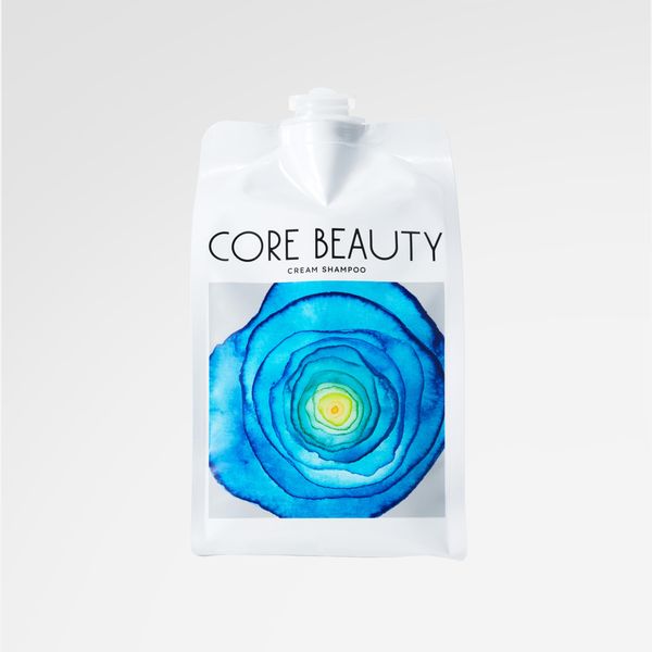 Core Beauty Cream Shampoo (For Refill), Fresh Lemon & Gentle Tea Scent, 15.9 oz (450 g)