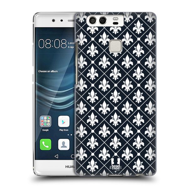 Head Case Designs Diamond Fleur de Lis Collection Hard Back Case Compatible With Huawei P9