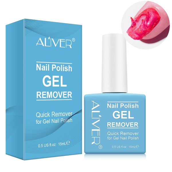 Nagellackentferner Für Gelnägel 15ml, GelnäGel Shellac Entferner, leicht und schnell ohne den Nagel zu beschädigen, Nail Polish Remover Für Nail Art, Naturnägel, Shellack