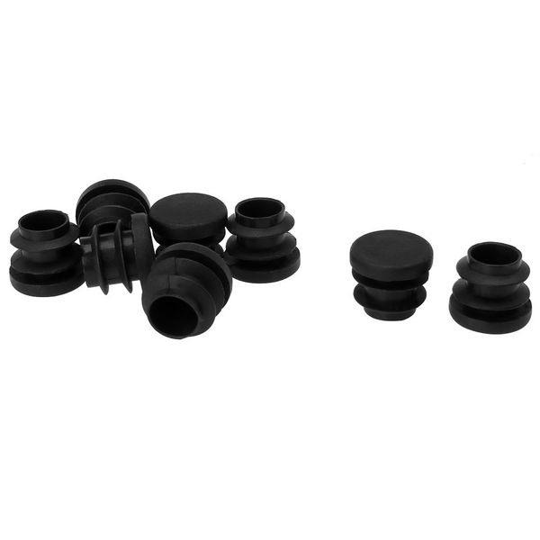 uxcell Pipe Cap Tube Insert Protector 16mm OD Plastic Round 8pcs Inner Diameter 13-15mm