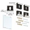 CRL 3061501 Brite Chrome Quartet Mirror Clip Set