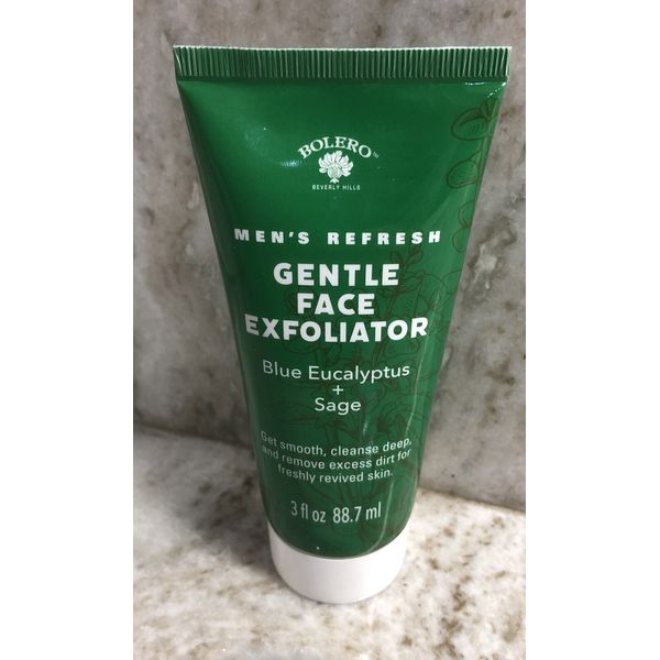 Men`s Refresh Gentle Face Exfoliator-Blu