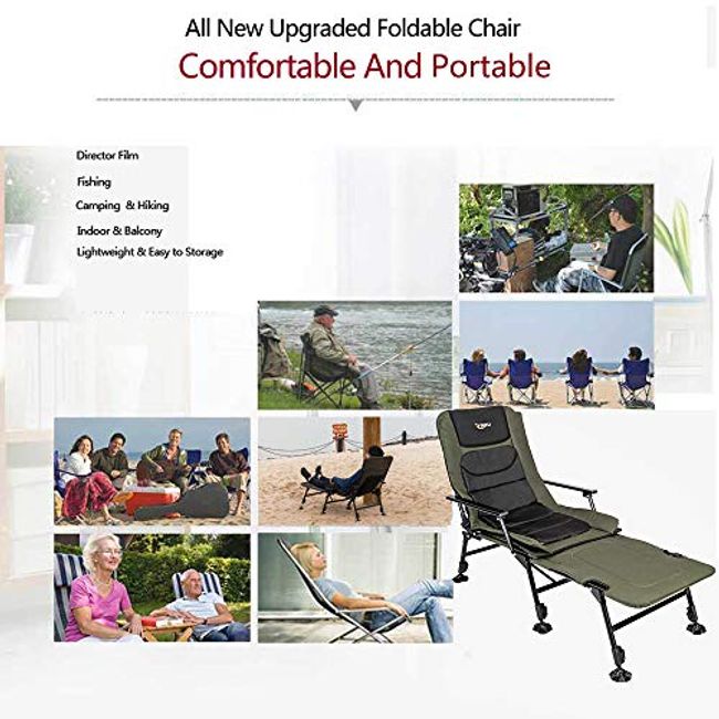Sfee Folding Camping Chair, Portable Camp Chair Heavy Duty
