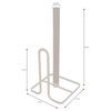 simplywire - Black Flat Wire and Wood Kitchen Roll Holder