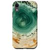 iPhone XR Annual Ring Emerald Green Tree Lovers Smartphone Case