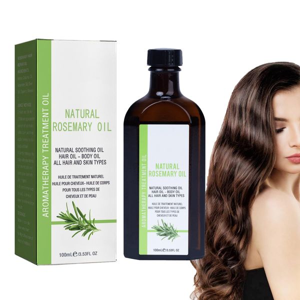 Rosmarinöl Haare,Rosemary Oil For Hair,Stärkendes Für Gesundes Haarwachstum,Nährt Die Kopfhaut,Stimuliert Das Haarwachstum, Reines Ätherisches Rosmarinöl Für Das Wachstum Von Augenbrauen Und Wimpern