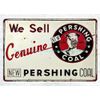 interior metal wall art pershing coal metal tin sign