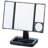 Y-2000 Rotating Three-Sided Stand Mirror, Eye Makeup Mirror, Black